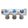 Aqualink threaded manifold, 3/4 "x3/4" x1/2 ", internal/outer, 3 exits, with valves