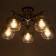 Svetogor chandelier "Level" 5x60W E27 black/gold