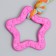 Chewing toy with a rope "Star with a tail", pink