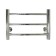The heated towel rail "Sanprise" Aurora P6, 400x600 mm, left/right, chrome