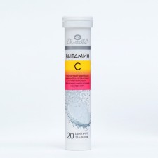 Vitamin C 60 mg with the taste of lemon, 20 hissing tablets