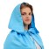 Adult carnival cloak, satin, blue -length color 120cm
