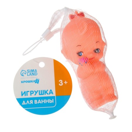 Резиновая игрушка для ванны «Девочка», с пищалкой, 1 шт, Крошка Я-11