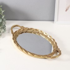 Standing interior polystone with a mirror 