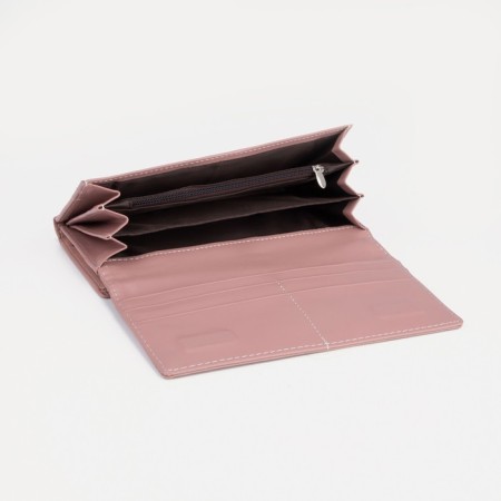 Women's wallet on magnets, pink color-3