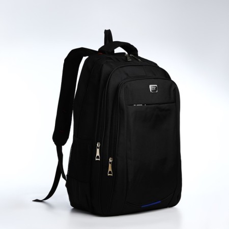 Youth backpack on lightning, 4 outer pockets, black/blue/gray color-2