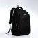 Youth backpack on lightning, 4 outer pockets, black/blue/gray color