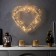 LED figure "Heart with beads" 40.5 × 39.5 cm, metal, batteries AAX2 (not complete), glow warm white