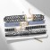 Choker "Assorted" weaving, (set of 5 pcs.), Black-blue color, l = 30.5 cm
