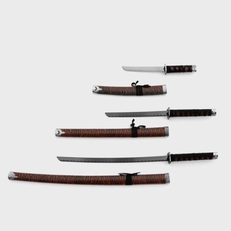 Souvenir weapons "Thaigo" 3v1, a set on a stand, 47cm/79cm/105cm, scabbard for a tiger-1
