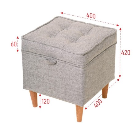 Pouffe Ebi 400x400hn420 Rogozhka is gray-1