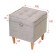 Pouffe Ebi 400x400hn420 Rogozhka is gray