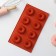 Baking uniform “Cupcake”, silicone, 29 × 17 × 2 cm, 8 cells (5.8 × 2 cm), brown color