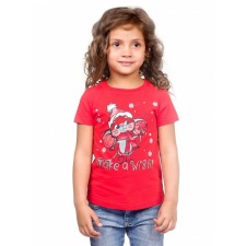T -shirt for girls, height 86 cm, red color