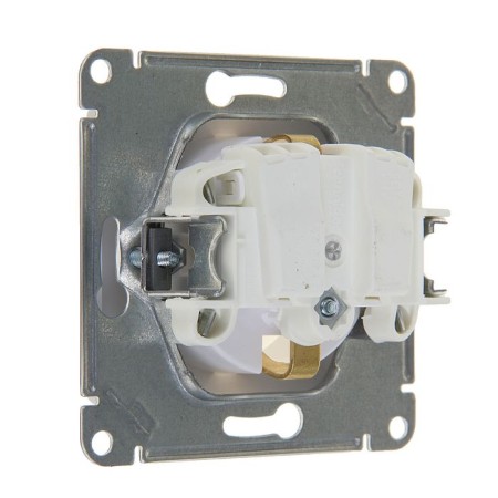 SE SE GLOSSA, 16 A, 250 V, built -in, with salary, curtains, iP20, white, GSL000145-2
