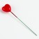 Figure for crafts and decor on the wire "Heart", set of 20 pcs., Size 1 pc. - 2.5 × 1.6 × 8.5 cm