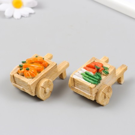 Figure for Florarium Polystone "Tails with vegetables" MIX 9x4.3x3.5 cm