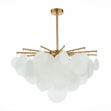 Ceiling Ceiling ST LUCE. SL1231.302.06. Vittoria. 6x60 watts, E14, 65x65x71 cm, brass color