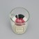 Aromatic candle in a glass "Sweet Love", chicken bell flowers mix, 5.5x6.5 cm