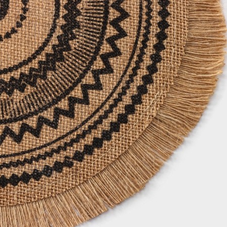 Serving napkin "Africa", d = 35 cm, black color-1