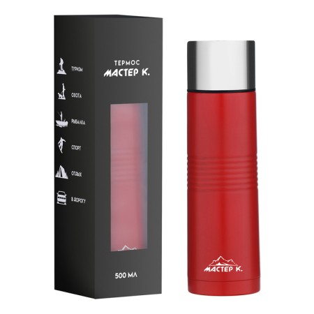 Thermos, 500 ml, Space "Master K", with a circle, retains heat 8 hours-2