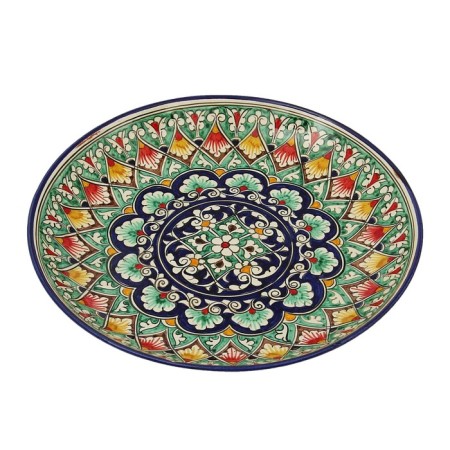 Largan Rishtan ceramics "Patterns", 28 cm, blue-4