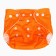 A set of reusable diapers "Krabik", 3-8 kg, white, orange color, 2 pcs., I crush me