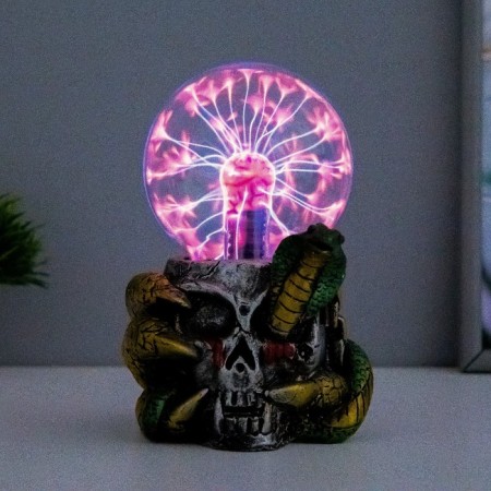 Plasma ball "In a trap" green 13x8x19 cm Risalux