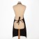Apron Dilyana "Classic", central black, 80*60 cm, 100% p/e