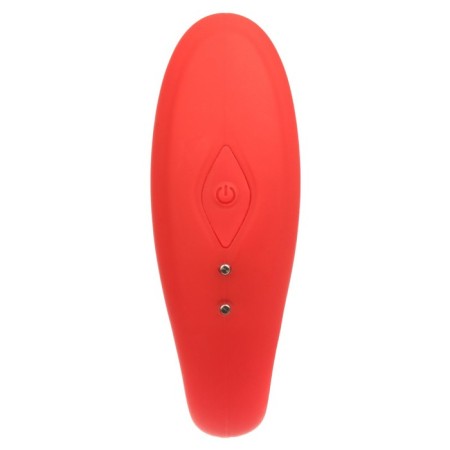 Vibrator for steam oats, flexible, silicone, remote control, burgundy-1