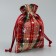 Bag Gift canvas “Fairy Tale in the Forest”, snowflakes, 10 x12 cm +/- 1.5 cm, New Year