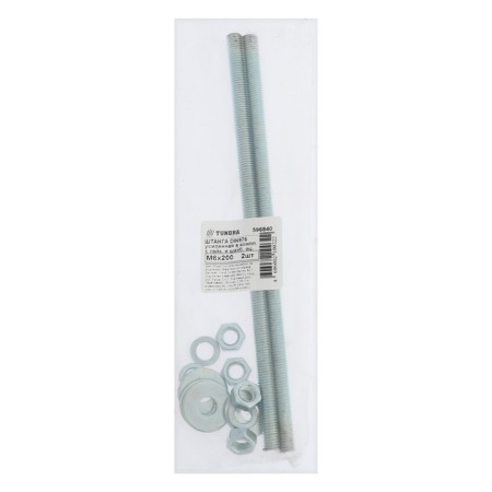 The rod is amplified, tundra, DIN 976 m8x200 2 pcs set, white zinc 2 pcs-1