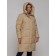 Coat insulated winter female, size 42, color light brown