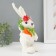 Souvenir "White Bunny with carrots" 12x11x22.5 cm