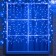 Garland "Curtain" 2 × 1.5 m, IP65, UMS, white thread rubber, 360 LED, glow blue, 220 V
