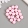 Beads for creativity plastic "Pale pink" matte d = 1.2 cm set 20 g