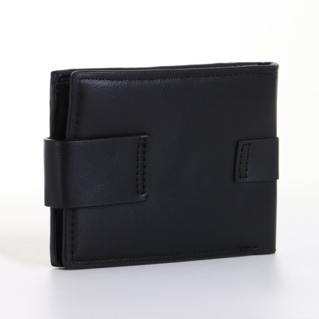 Male purse on a magnet, black color-2