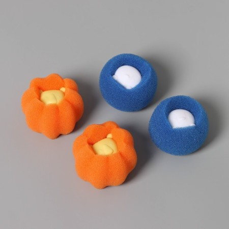 Balls for the washing of the share, set 4 pcs, d = 8 cm, blue/orange color-5