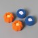 Balls for the washing of the share, set 4 pcs, d = 8 cm, blue/orange color