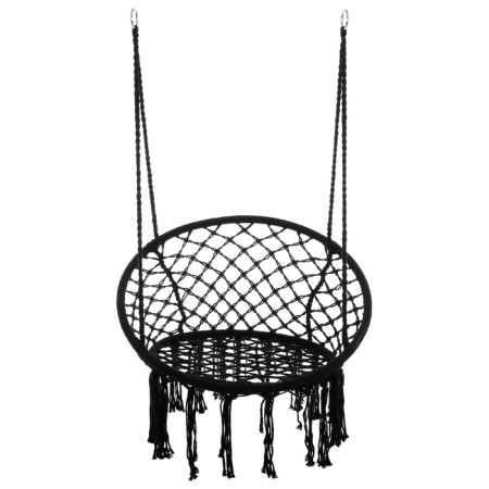 Hammock maclay, wicker, 60x80 cm, black color-6