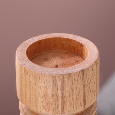 Candlestick, model No. 7, 5.6 x 10 cm, beech-2