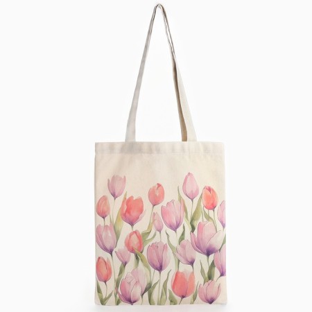 Bag Schoper "Tulips 35 x 0.5 x 40, departure without lightning, without lining, white-1
