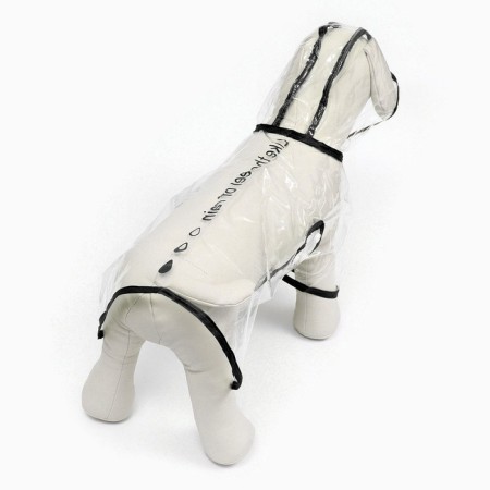Dog raincoat, size L (DS 30, OG 41-46, Osh 42 cm), black-3