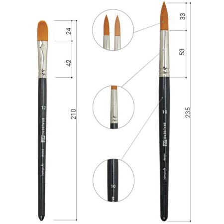 System of Synthetics 10 pieces, Brauberg Art Classic-12