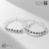 Bracelets "Demetrons" beads, Love Forever, white color