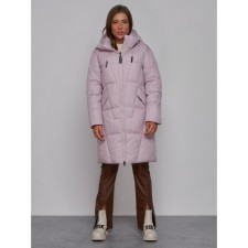 Coat insulated winter female, size 46, purple color