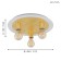 Lamp Passano 3x4W E27 white, gold
