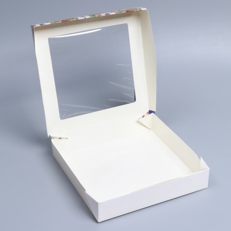 Folding box "Eco New Year", 20 x 20 x 4 cm, new year-3