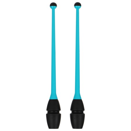 Bulavs for rhythmic gymnastics inserted indigo, 41 cm, blue/black color-1