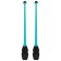 Bulavs for rhythmic gymnastics inserted indigo, 41 cm, blue/black color